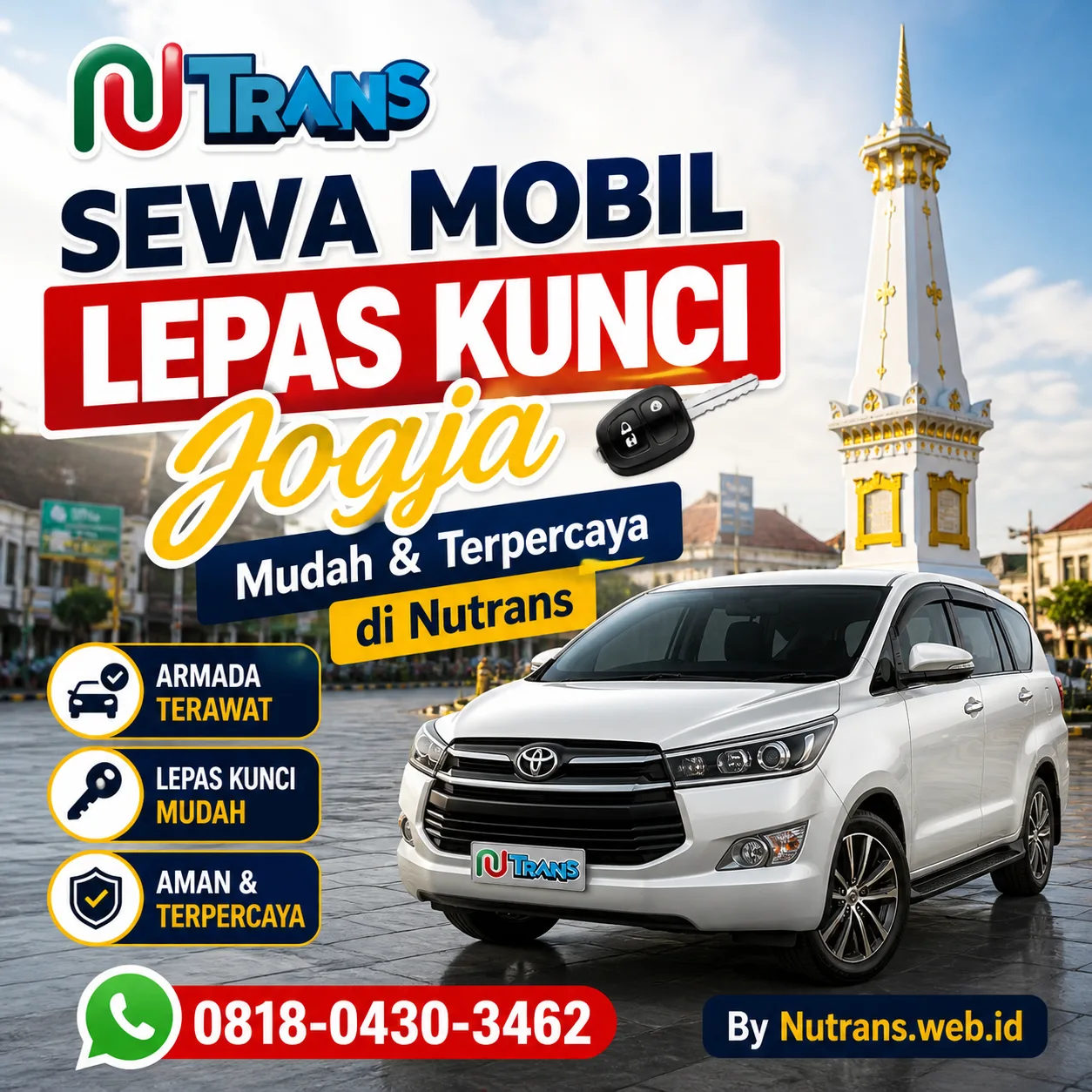 Sewa Mobil Lepas Kunci Jogja Mudah
